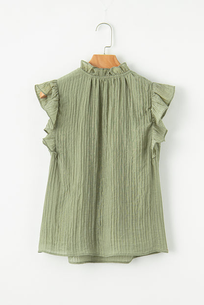 Meadow Mist Flutter Sleeve Blouse