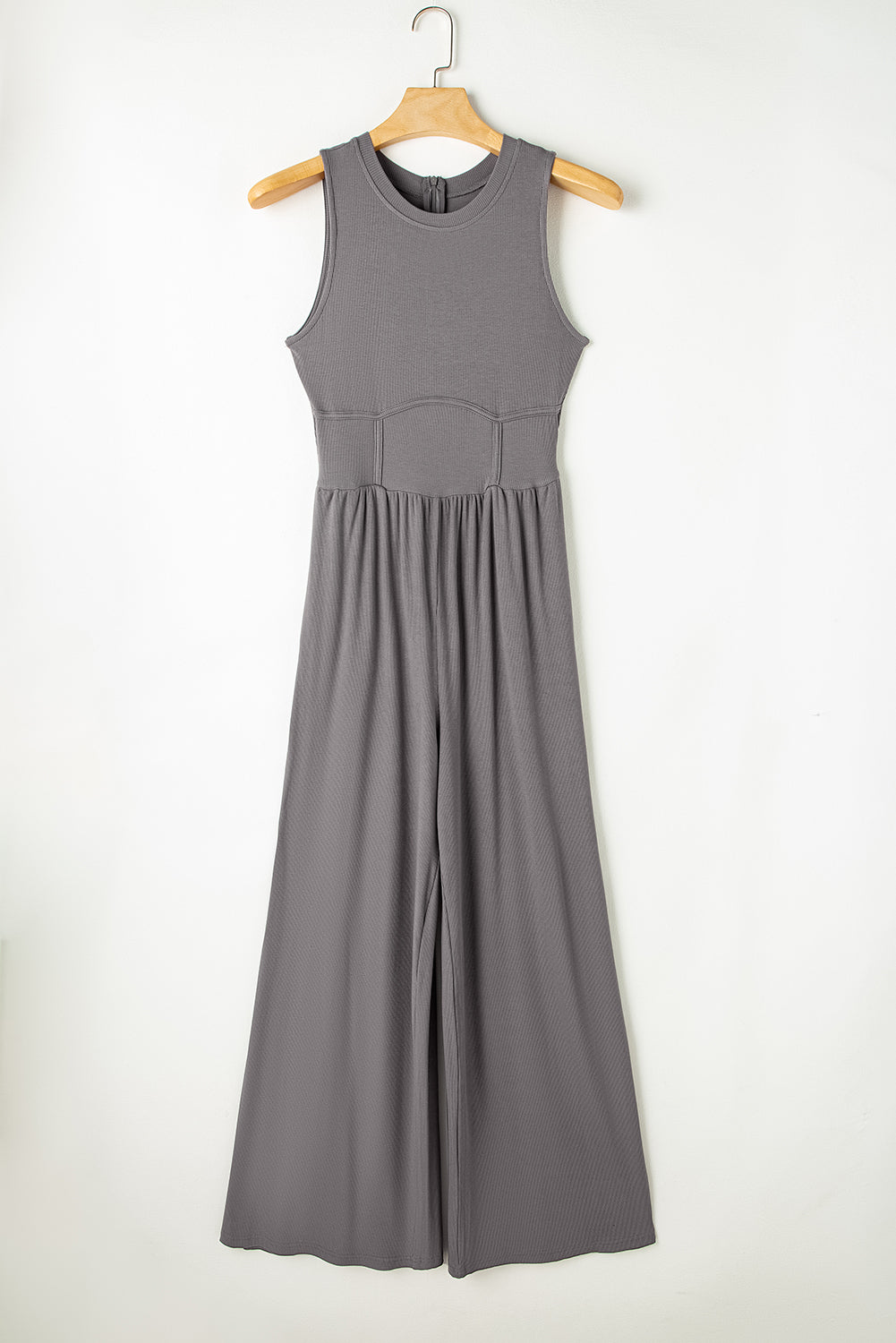 Medium Grey Cinched Waist Jumpsuit